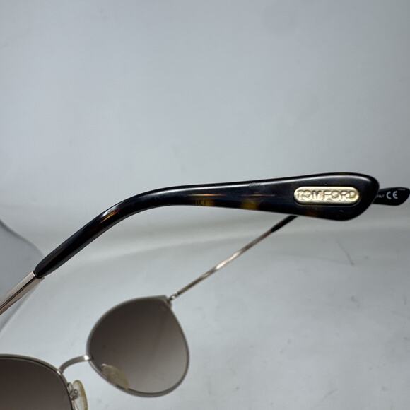 TOM FORD TF 654 28F ZEILA Gold Smokey Pink Gradient SUNGLASSES 140-2 Italy main image 8